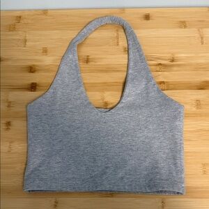 Brandy Melville One size fits XS to Small Gray Halter Crop Top